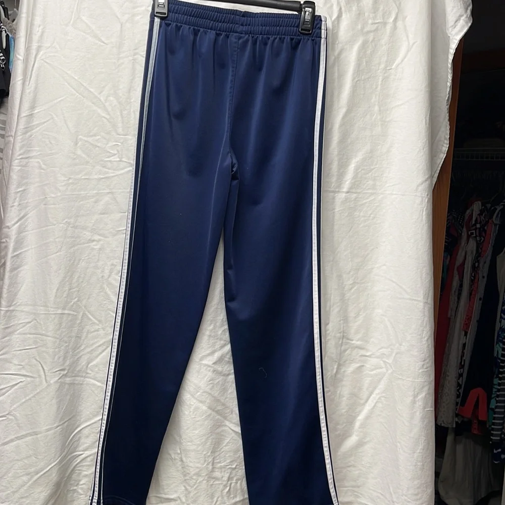 Boys Navy Adidas Pants | Size Large (14/16) - Picture 2 of 4